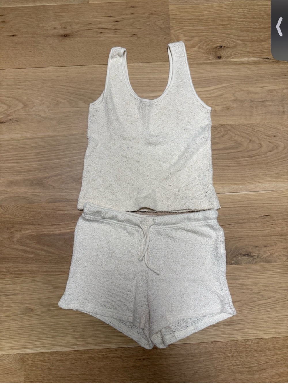 Perfectwhitetee sz small shorts and tank top sugar outfit